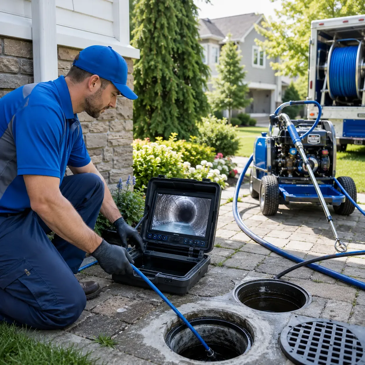 Outdoor drain cleaning professionals serving Chester Springs, PA